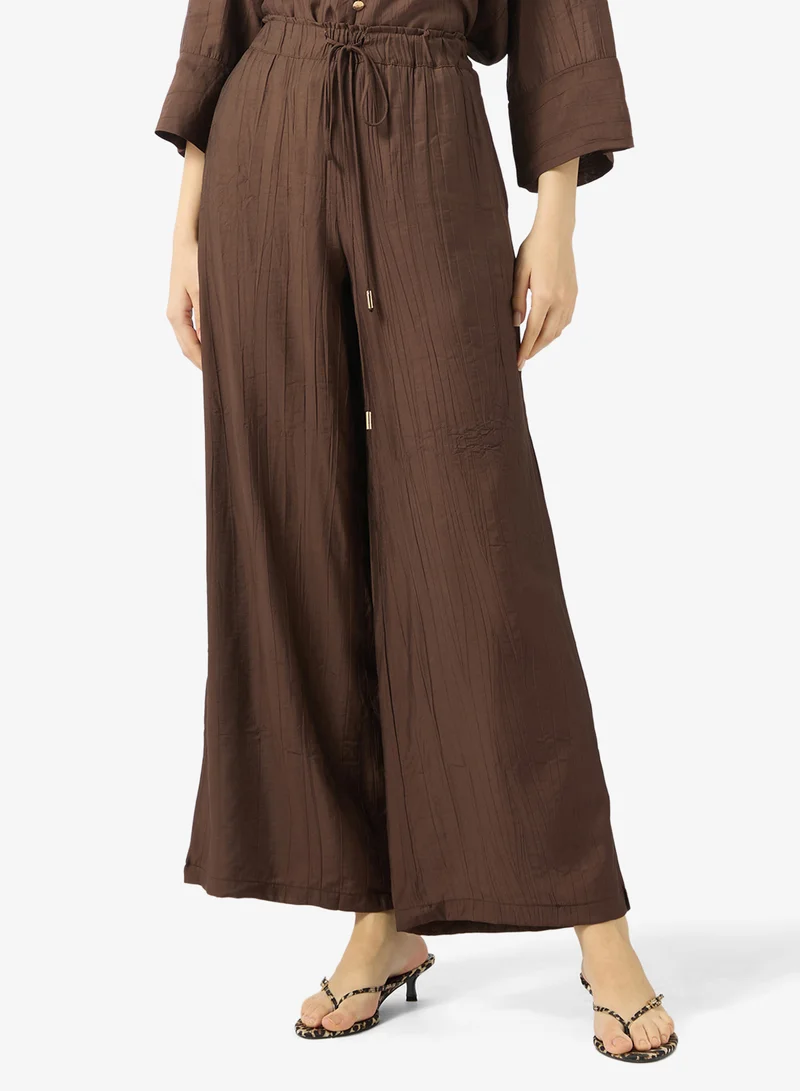 Ginger  Button Up Top & Straight Fit Pant Coord Set for Women | Best Price UAE